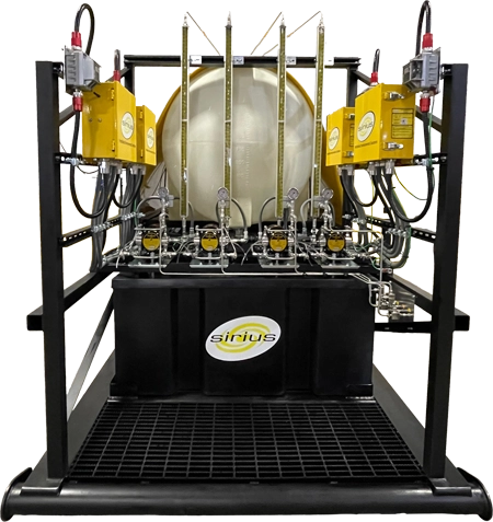 Pumps on Strut Stand