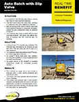 <p style="text-align: center;">APP 63 <br />Auto Batch with Slip Valve Application Sheet<span><br /><br /></span></p>
